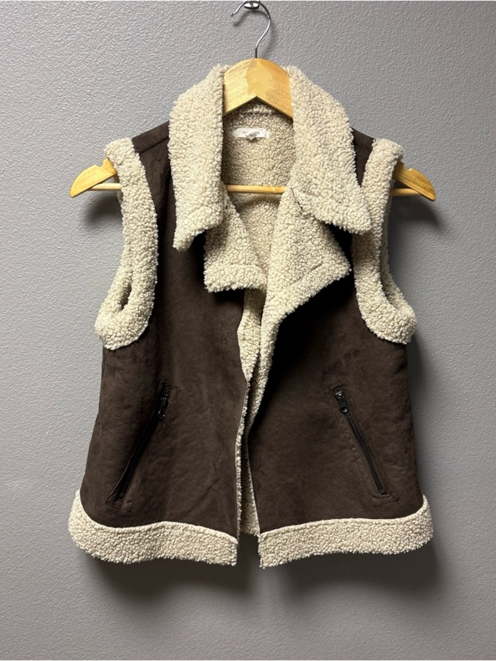 Maurice’s Brown Faux Leather Best, Women’s Size S